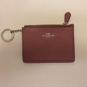 Coach ID Card Case with Keychain – Pink